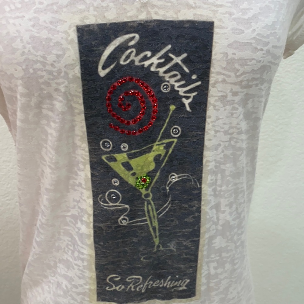 Cocktail T-shirt- Check Measurements